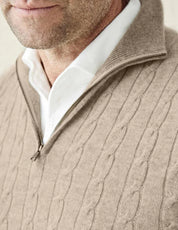 Knitted Cashmere Quarter-Zip