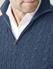 Knitted Cashmere Quarter-Zip