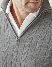 Knitted Cashmere Quarter-Zip