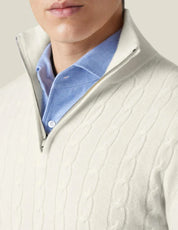 Knitted Cashmere Quarter-Zip