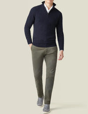 Knitted Cashmere Quarter-Zip