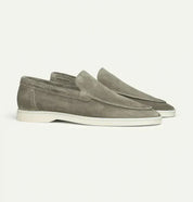 Suede Open Loafers