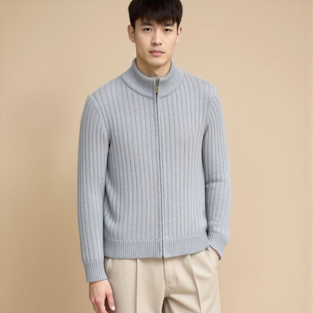 Knitted Zip Sweater